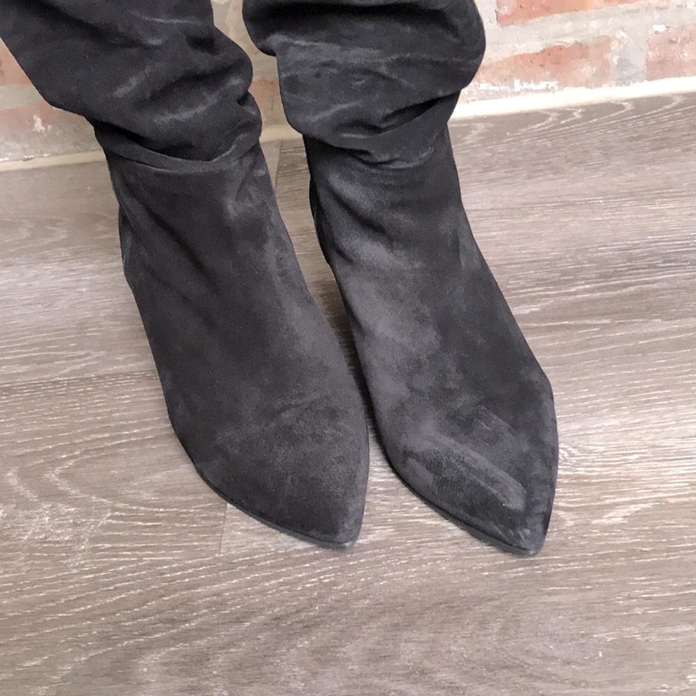 Pedro Garcia Onara Knee-high suede wedge boots. - Picture 5 of 17